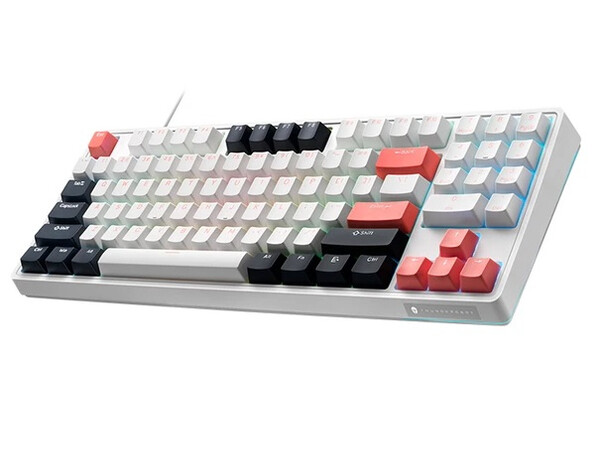 Thunderobot KG3089 Wired Mechanical Keyboard Red switch White