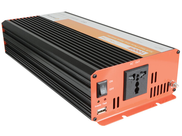 Mercury Inverter Pure Sinewave 12VDC 1000W USB 652.104UK