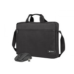 Natec WALLAROO2 15.6'' Laptop Bag with Wireless Mouse Black