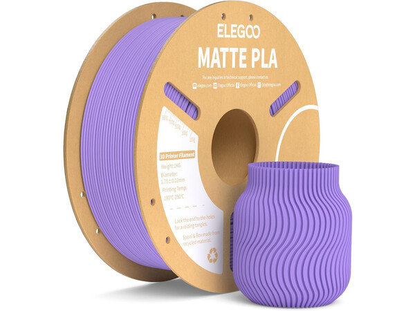 PLA MATTE ELEGOO FILAMENT LAVENDER PURPLE 1KG 1.75MM