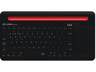 Alcatroz XPLORER DOCK2BT BT Keyboard-Touchpad Dock Black-Red