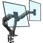 NBMounts G65 Dual Arm Heavy Duty Gas Desk Monitor Mount