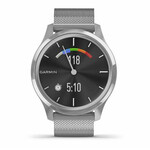 GARMIN VIVOMOVE LUXE SILVER-BLACK MILANESE