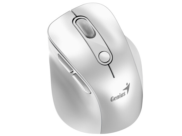 Genius Mouse Wireless+BT Rechargeable Mini RGB Ergo 9000S Pro White