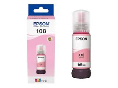 EPSON 108 ORIGINAL INK BOTTLE LIGHT MAGENTA 70ML