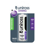 Uniross Rechargeable 18650BT Lithium Battery 3000mAh U1BT1830SP