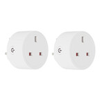 WOOX R6147 Wi-Fi Smart Plug With Power Metering 13A UK (2pack)