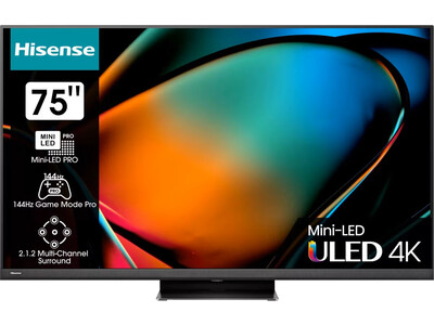 Hisense 75U8KQ  75'' 4K Smart QLED MINI LED 120hz TV