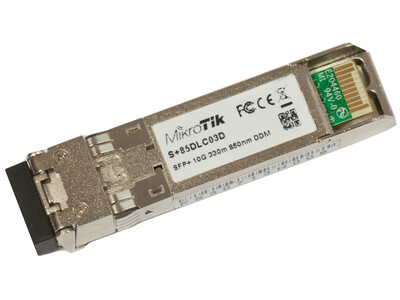 MikroTik 10G SFP+ Transceiver Dual LC 300m MM S+85DLC03D