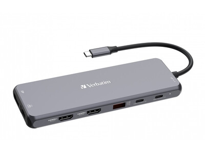 Verbatim USB-C 13-Port Hub Triple Display 100W PD CMH-13