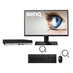 BUNDLE HP MINI PC PRODESK 400 G3 AND BENQ 23.8 MONITOR