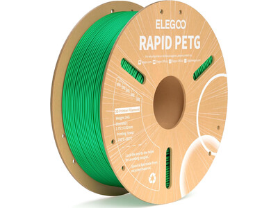 RAPID PETG ELEGOO GREEN FILAMENT 1KG 1.75MM