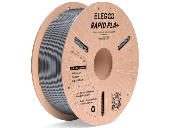 RAPID PLA+ ELEGOO SILVER FILAMENT 1KG 1.75MM