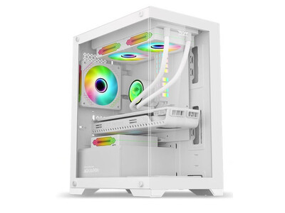 Armaggeddon Aquaron Micro ATX Gaming Case White