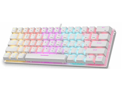 Armaggeddon MKA-1C NEO 61-Key BROWN Keyboard White