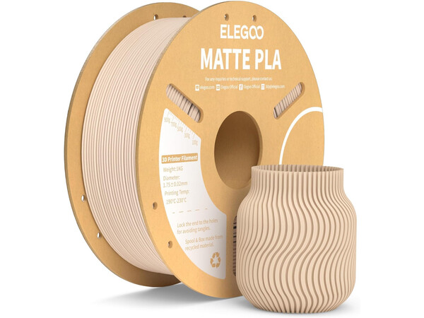 PLA MATTE ELEGOO FILAMENT BEIGE 1KG 1.75MM