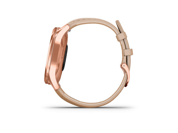 GARMIN VIVOMOVE LUXE ROSE GOLD-BEIGE LEATHER