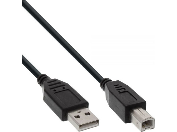 INLINE USB 2.0 A-B M/M CABLE 2M BLACK