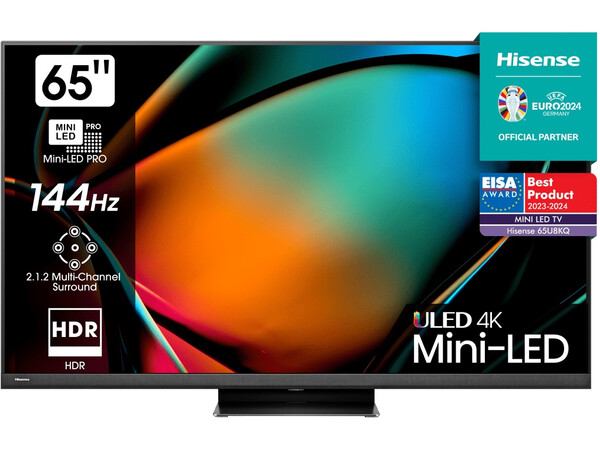 Hisense 65U8KQ 65'' 4K Smart QLED MINI LED 120hz Gaming TV