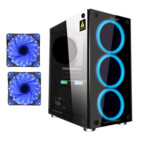 Armaggeddon Nimitz TR-1100 Micro ATX Case with PSU & 3x Blue Fans