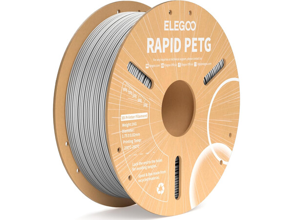 RAPID PETG ELEGOO GREY FILAMENT 1KG 1.75MM