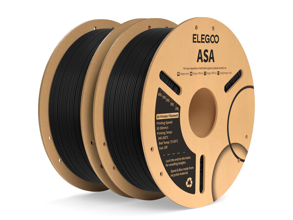 ASA ELEGOO BLACK FILAMENT 1KG 1.75MM