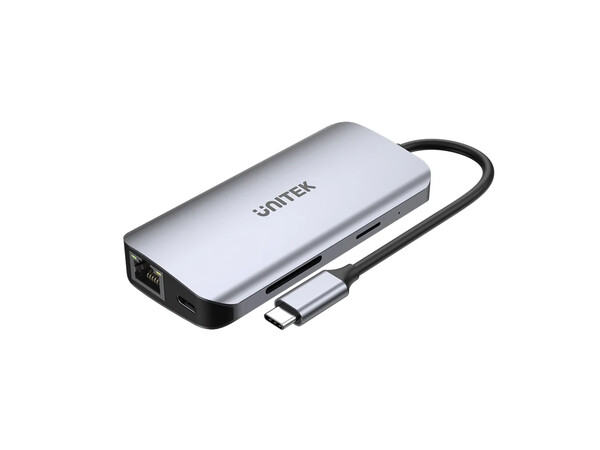 Unitek USB-C Hub 3xUSB/2xHDMI MST/SD/Gb/PD100W D1122A