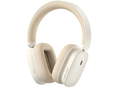 Baseus Bowie H1 Noise Cancelling Wireless Headphones White