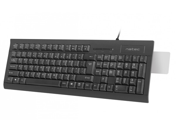 Natec MORAY Wired Keyboard with ID Card Reader Black