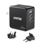 Unitek Charge Wall 65W 4in1 GaN Charger Black P1117B