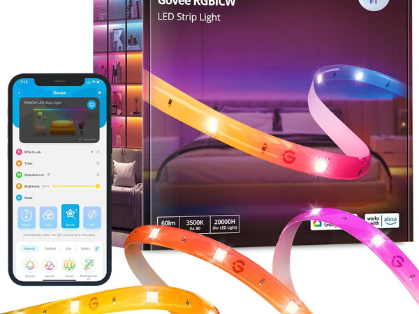 Govee RGBIC Basic Wi-Fi + Bluetooth LED Strip 5m