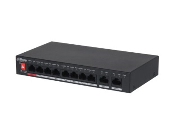 DAHUA POE SWITCH 8PORT AND 2GUP 96W PFS3010-8ET-96 V2