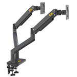 NBMounts G35 Dual Arm Extra Long Gas Monitor Desk Mount