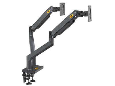 NBMounts G35 Dual Arm Extra Long Gas Monitor Desk Mount