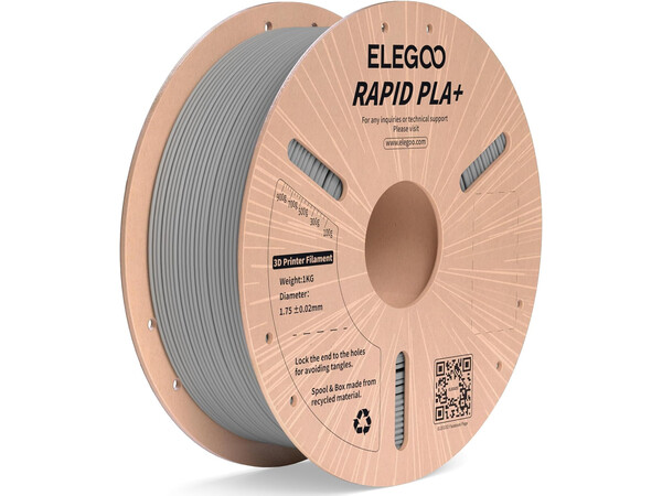 RAPID PLA+ ELEGOO GREY FILAMENT 1KG 1.75MM