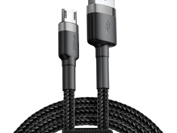 BASEUS CAFULE BRAIDED MICRO-USB CABLE 2.4A 3.0M BLACK