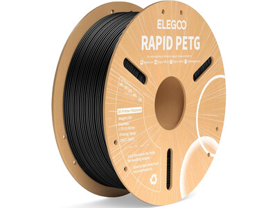 RAPID PETG ELEGOO BLACK FILAMENT 1KG 1.75MM