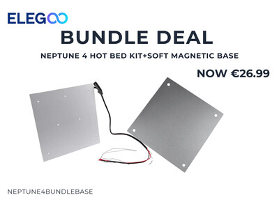 NEPTUNE 4 ELEGOO SOFT MAGNETIC BASE AND HOT BED KIT BUNDLE