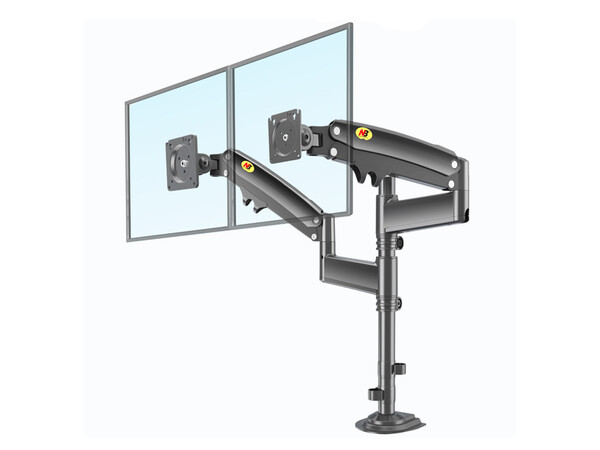 NBMounts H180 Twin Arm Gas Desktop Monitor Mount (upgraded version)