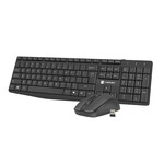 Natec SQUID Wireless Keyboard & Mouse Combo Black