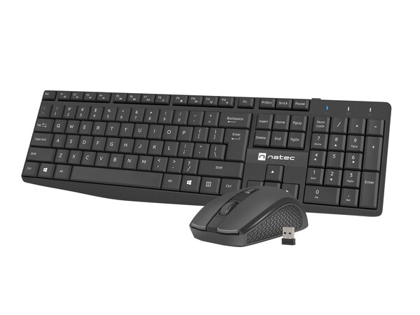 Natec SQUID Wireless Keyboard & Mouse Combo Black