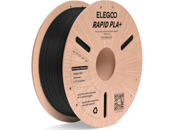 RAPID PLA+ ELEGOO BLACK FILAMENT 1KG  1.75MM