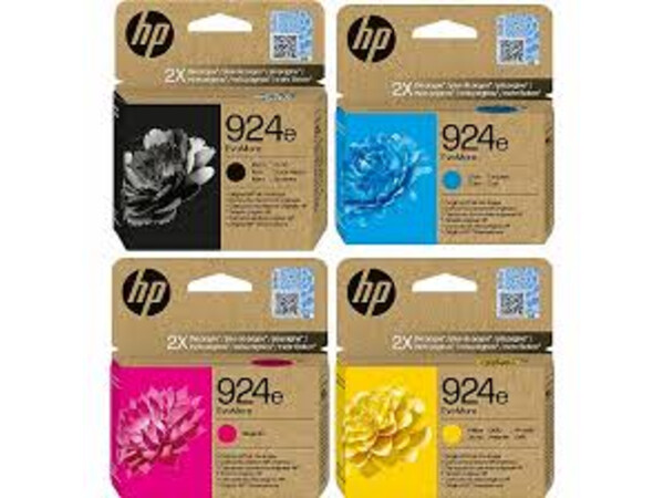 HP 924e EvoMore ORIGINAL SET OF 4 INKS