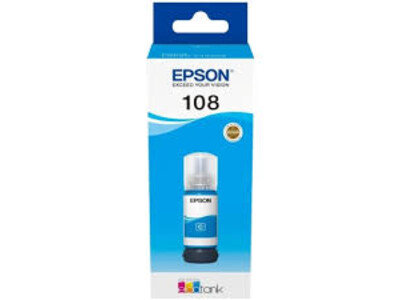 EPSON 108 ORIGINAL INK BOTTLE CYAN 70ML