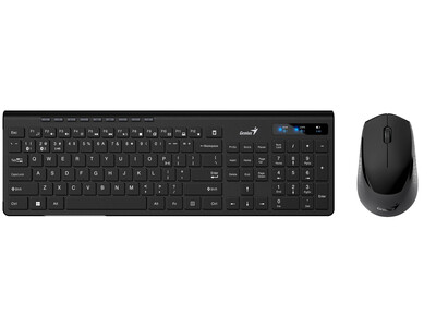 Genius Keyboard-Mouse Set Wireless+BT SlimStar 8230 English