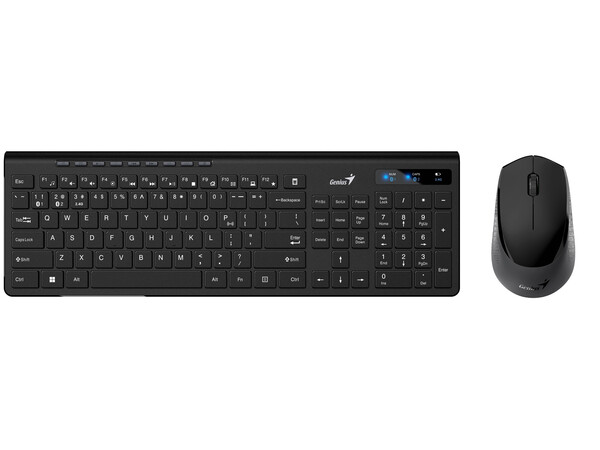 Genius Keyboard-Mouse Set Wireless+BT SlimStar 8230 English