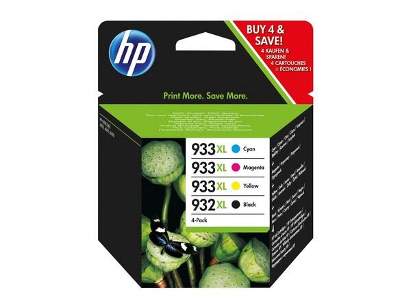 HP 932/933 XL ORIGINAL SET OF 4 INKS