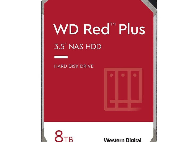 Western Digital RED PLUS NAS HDD 8TB 128MB WD80EFZZ - PC