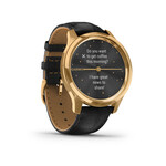 GARMIN VIVOMOVE LUXE PURE GOLD-BLACK LEATHER