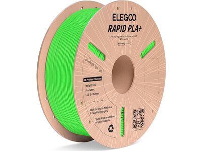 RAPID PLA+ ELEGOO GREEN FILAMENT 1KG 1.75MM